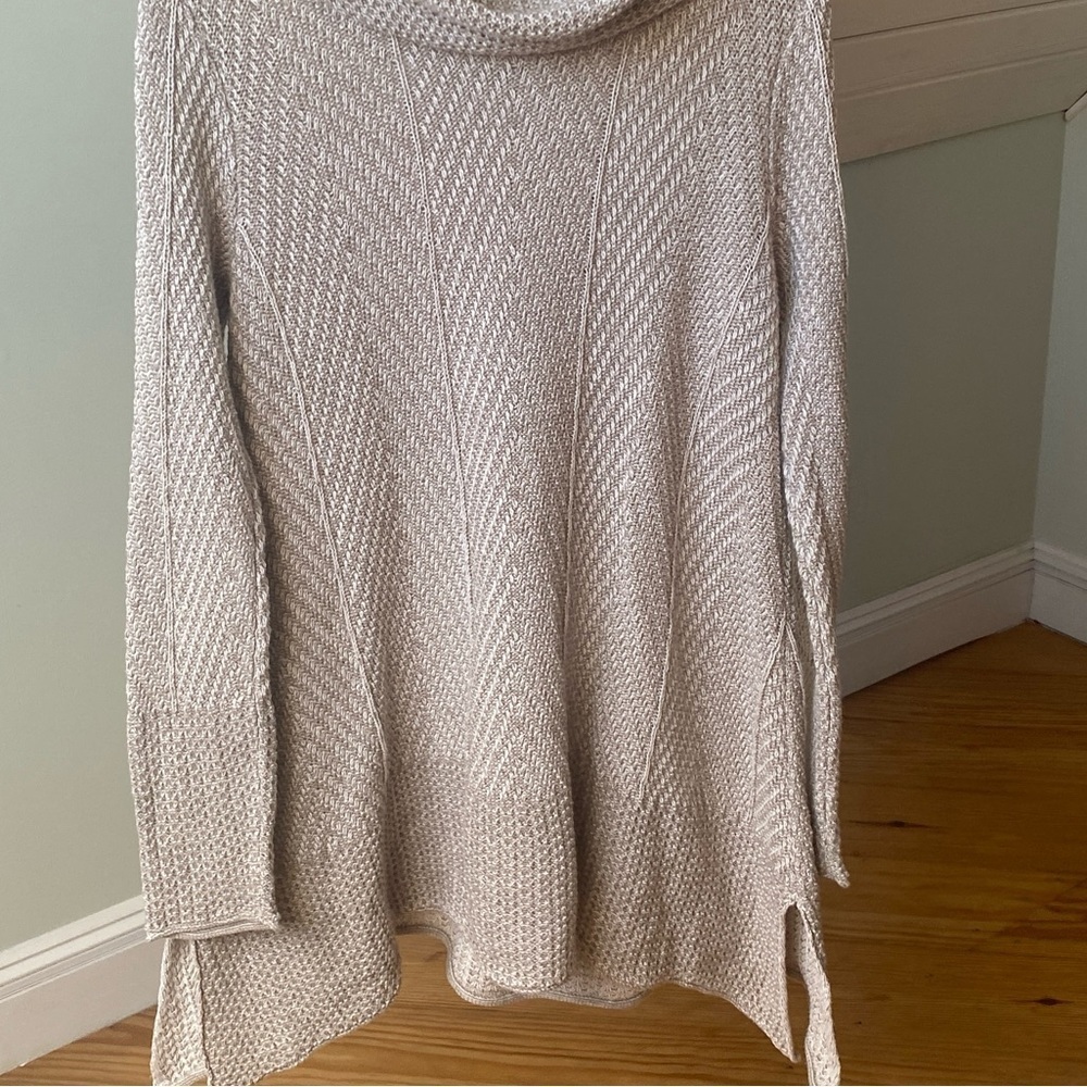 Jeanne Pierre Cowl neck sweater tunic 100% Cotton Large - Picture 3 of 10